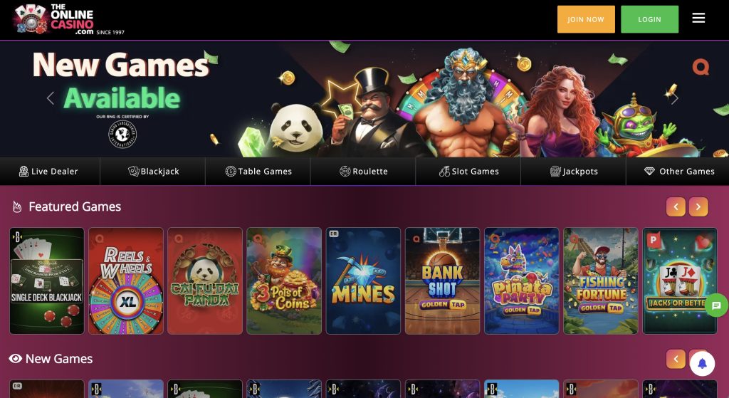 TheOnlineCasino Highest Payout Online Casino